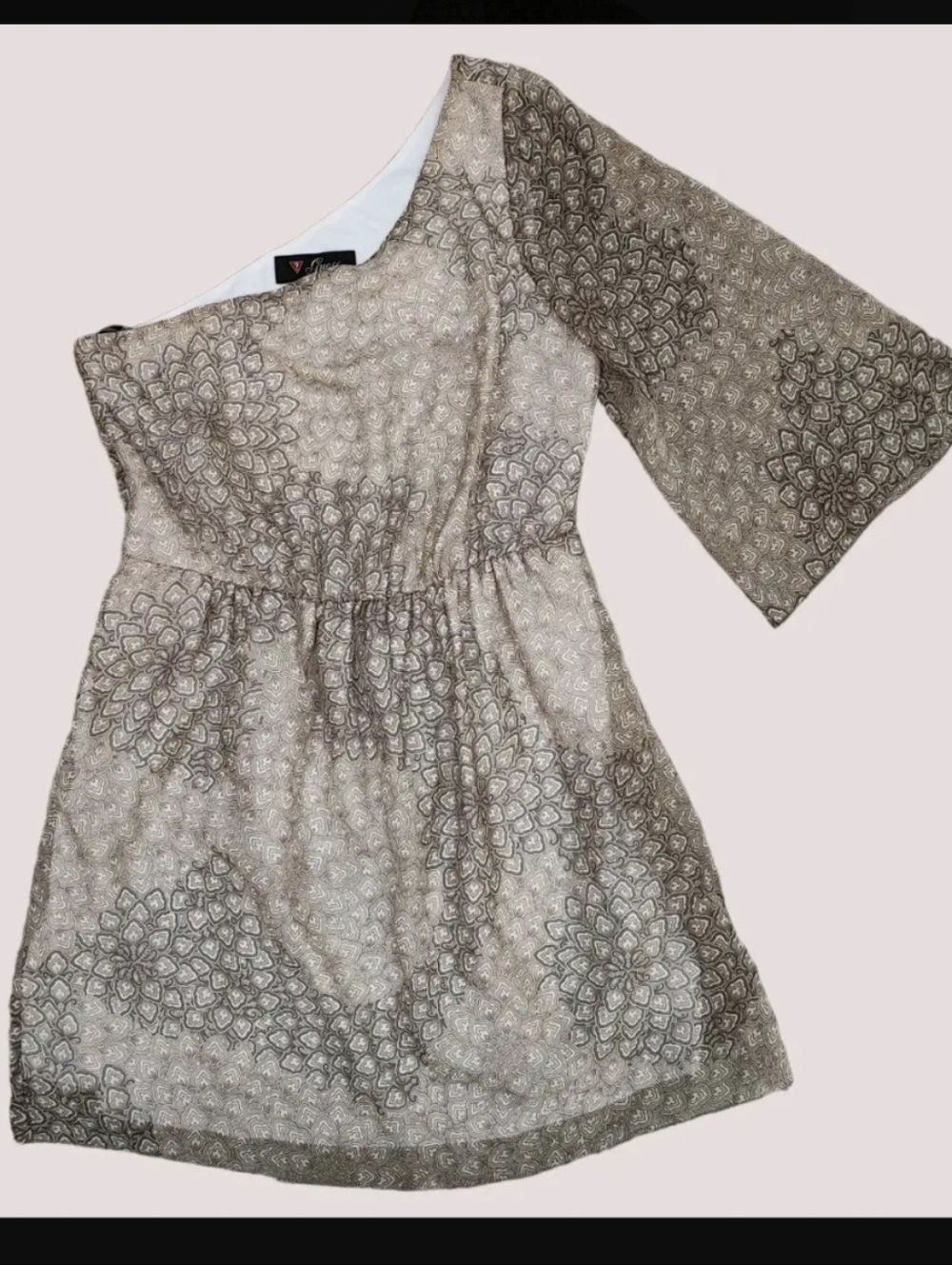 Guess Vestido A Una Manga Bellísimo Ligero L  - Fashionella